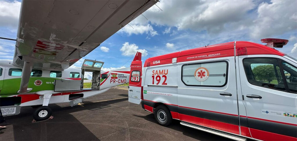 Batalhão de operações aéreas do CBMSC em Joaçaba alcança 300 missões realizadas