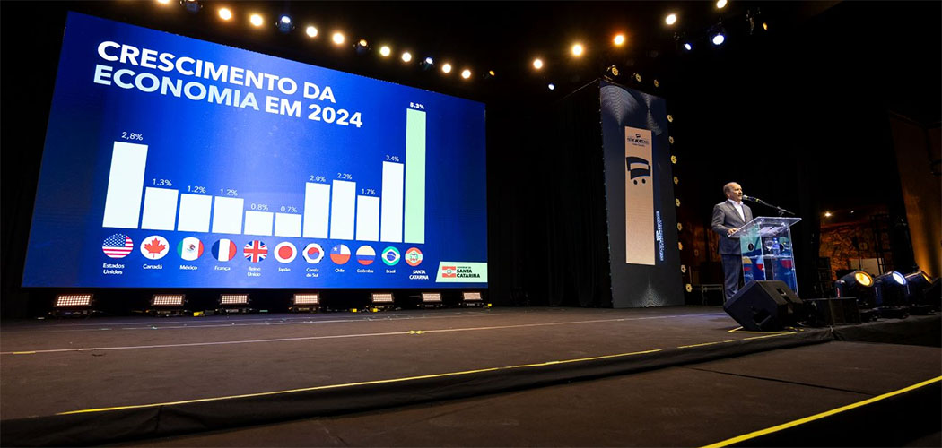 Jorginho Mello destaca avanços da economia catarinense no Prêmio Acats 2025