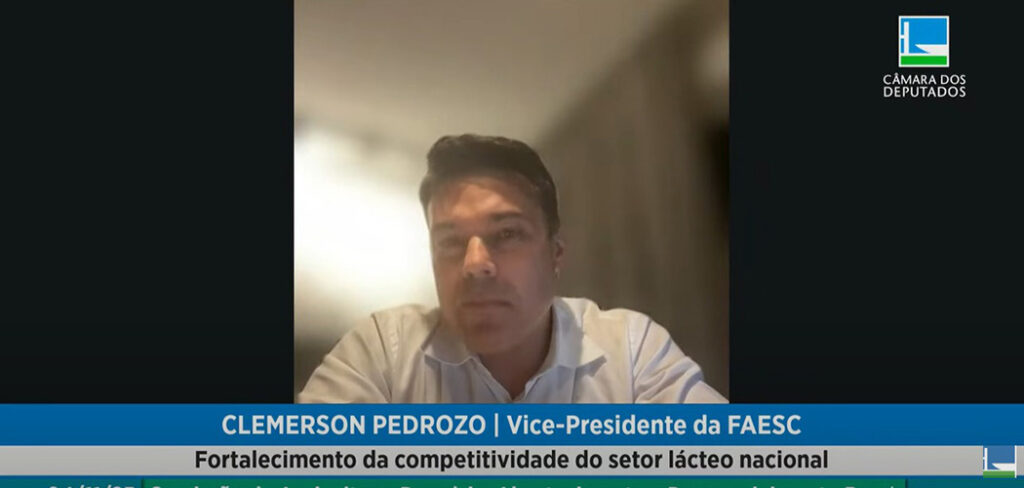 FAESC destaca impacto do desempenho do setor leiteiro na economia durante audiência pública