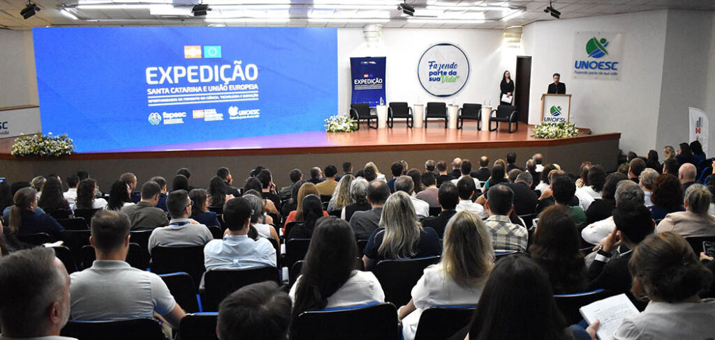 Fapesc promove 3ª Expedição Santa Catarina e União Europeia na Unoesc Joaçaba