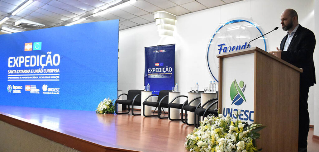Fapesc promove 3ª Expedição Santa Catarina e União Europeia na Unoesc Joaçaba