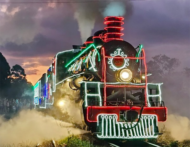 "Rumo ao Natal" volta a iluminar os trilhos da Região Sul