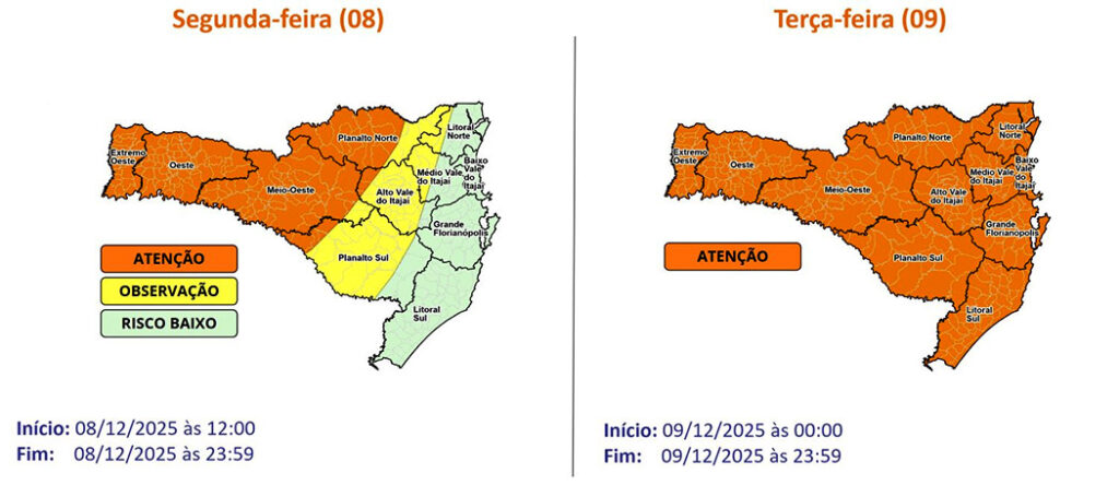 Ciclone extratropical em SC