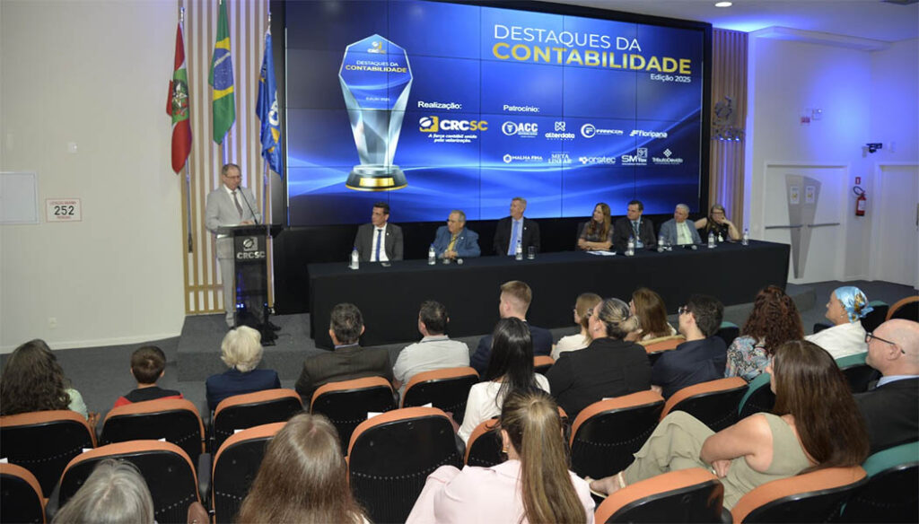 Prêmio Destaques da Contabilidade é a maior honraria concedida à classe em Santa Catarina