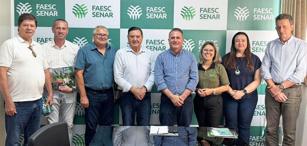 Representantes do Sistema Faesc/Senar, da Unitagri e do Sintagri estiveram reunidos nesta semana em Florianópolis