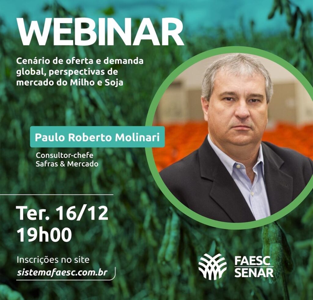 Webinar perspectivas para o milho e a soja