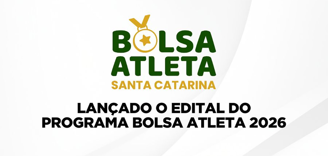 Governo de SC lança edital do Programa Bolsa Atleta 2026
