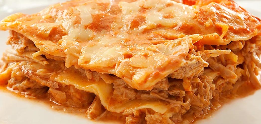 Lasanha de Pernil ao Molho Rosé