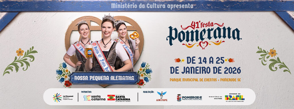 41ª Festa Pomerana celebra tradição, cultura e inovação em Pomerode