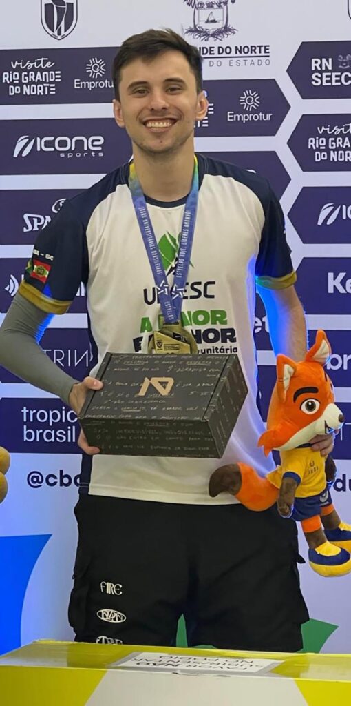 Atleta da Unoesc será homenageado, em março, pela CBDU com o prêmio Melhores do Ano