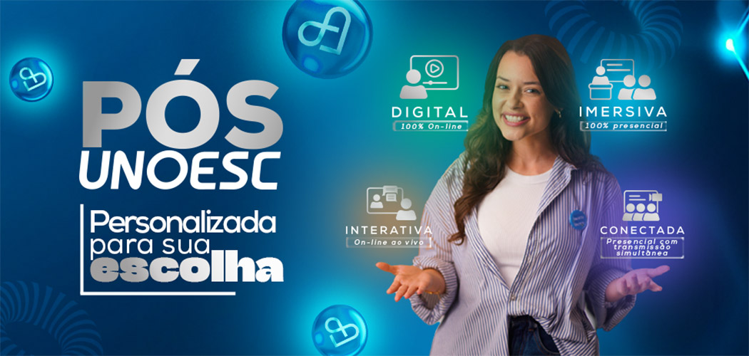 Unoesc abre inscrições para cursos de Pós-graduação em diversas áreas e formatos flexíveis