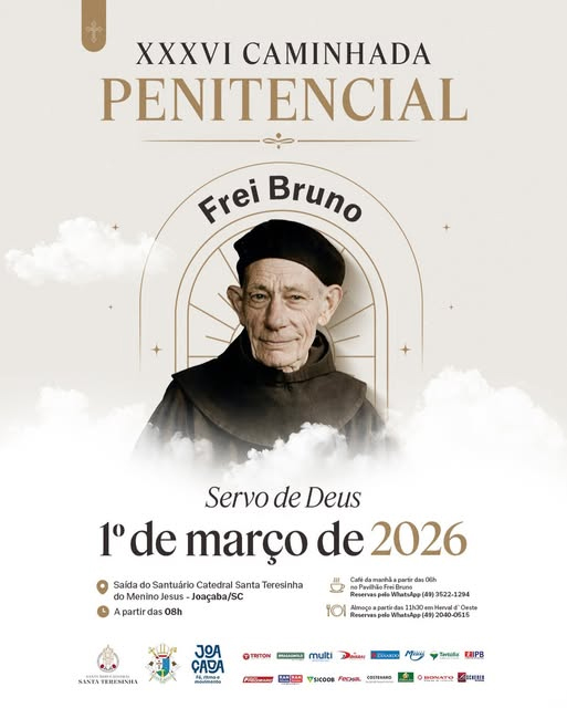 Caminhada Penitencial de Frei Bruno cartaz -