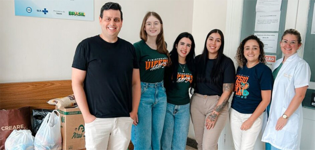 Estudantes de Fisioterapia da Unoesc Joaçaba