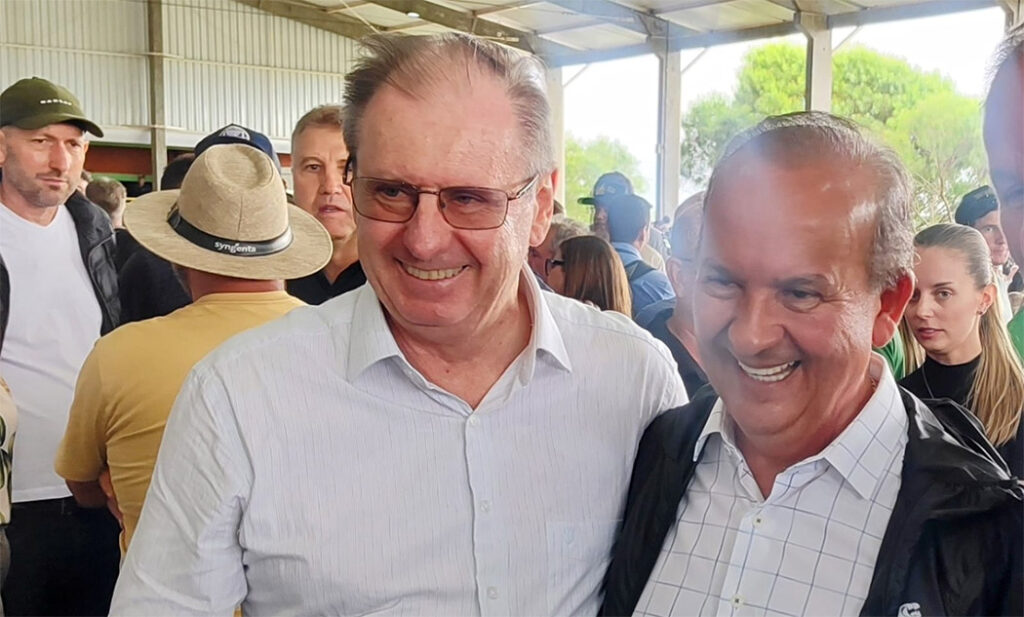 Jorge Dresch e o Governador Jorginho Mello na Copercampos 