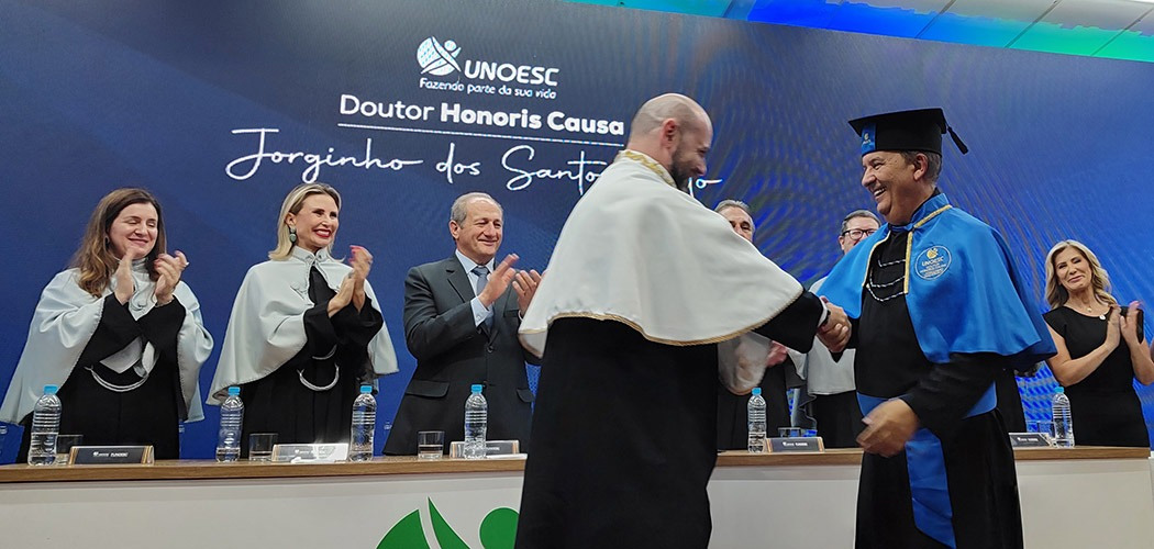 Unoesc Honoris Causa - Jorginho Mello e Reitor Unoesc