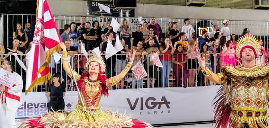 Acadêmicos do Grande Vale conquista o terceiro lugar no Carnaval de Joaçaba 2026