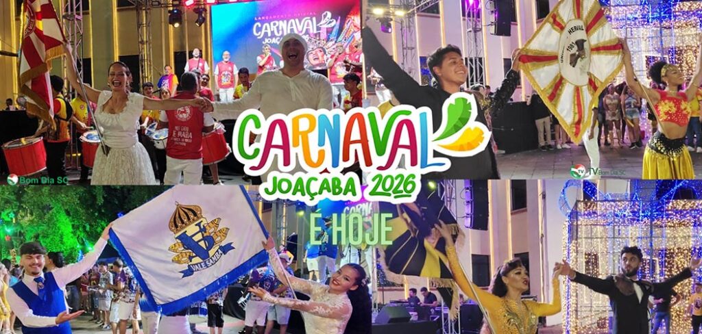 É HOJE! Joaçaba abre oficialmente o Carnaval 2026