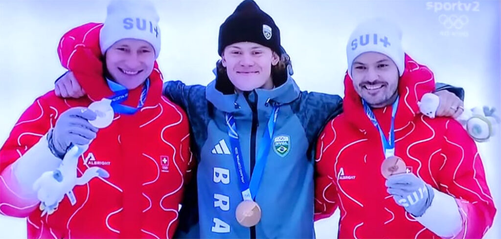 Brasil faz história com ouro inédito de Lucas Pinheiro  no slalom gigante nos Jogos Olímpicos de Inverno de 2026