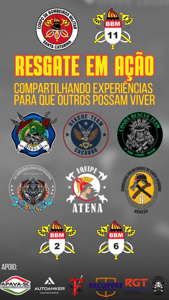 As equipes com melhor desempenho na etapa estadual conquistam vaga para representar Santa Catarina em competições nacionais de resgate veicular