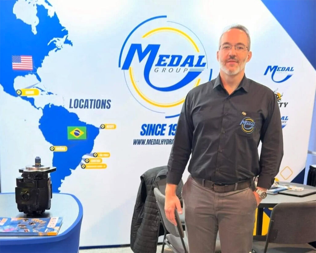 Luzerna ganha projeção internacional com participação da Medal na Conexpo, nos EUA
