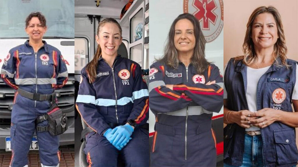 Mulheres atuação no SAMU em SC orgulho