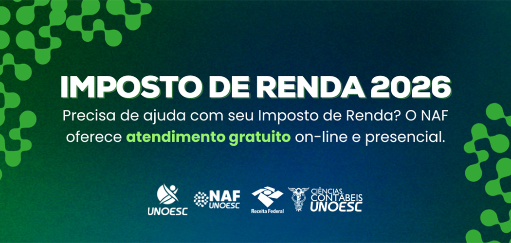 NAF Unoesc auxilia gratuitamente a comunidade na declaração do IRPF em Joaçaba