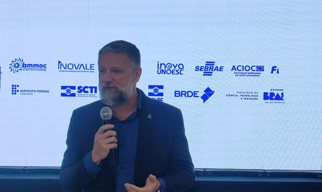 Kurt Schneider – Pró Reitor da Unoesc em sua fala destacou a importância de eventos como este para o meio oeste catarinense