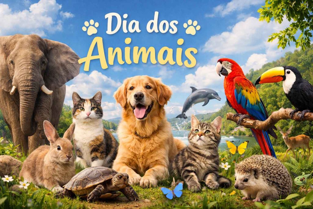 Dia Nacional dos Animais (14/03): um convite para celebrar e proteger todas as espécies