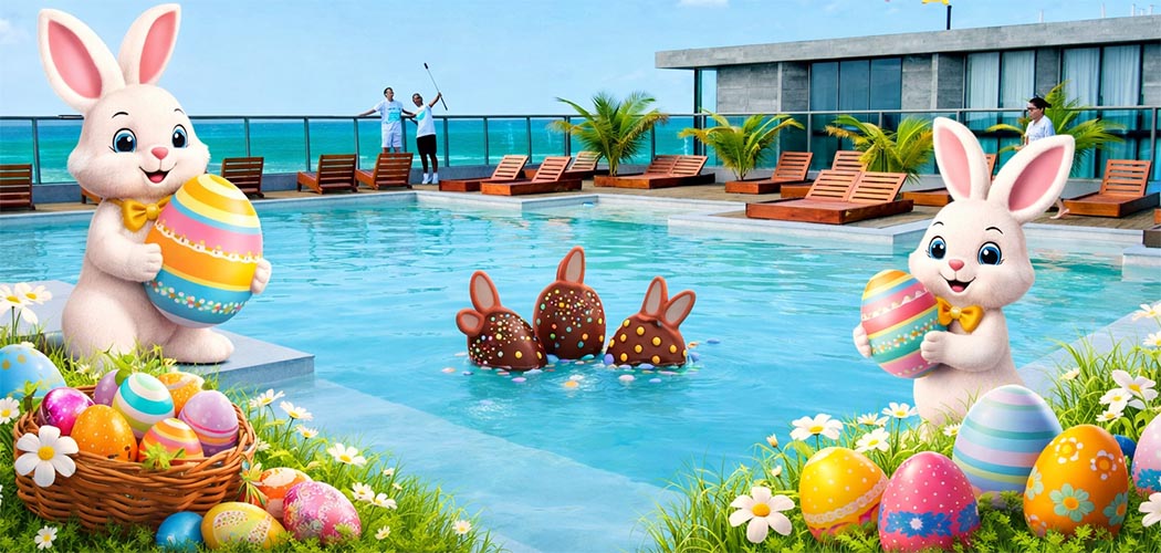 Sais Beach Living Hotel estreia programação especial de Páscoa com experiências para toda a família em Maceió
