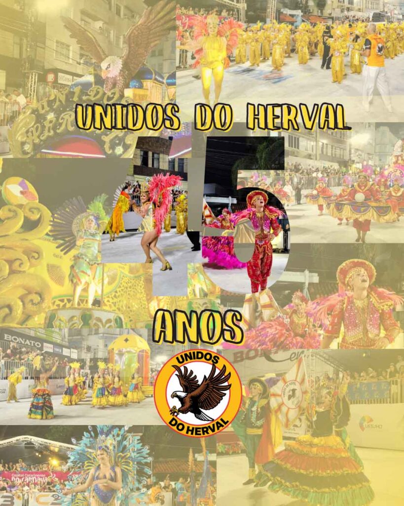 Do “Ninho da Águia” para a avenida: Unidos do Herval completa 45 anos de cultura e união
