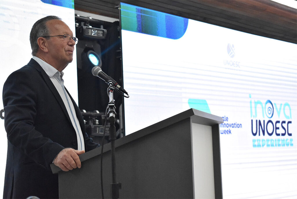 Márcio Luis Dalla Lana - Vice-Presidente da FIESC para a regional Centro-Oeste, esteve presente na abertura do Vale Innovation Week