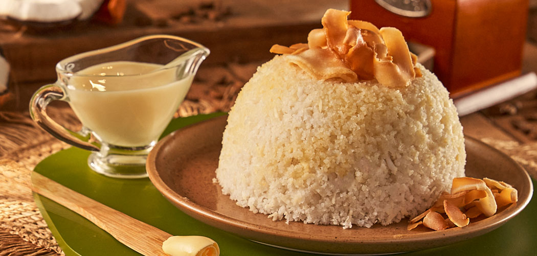 Cuscuz Doce de Arroz e Coco