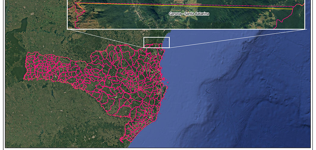 Em Santa Catarina, os limites de 18 cidades foram revisados