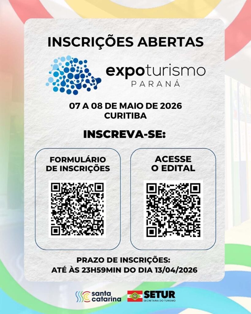 A participação da SETUR em um evento de abrangência nacional como a Expo Turismo Paraná é de grande relevância para o turismo de SC