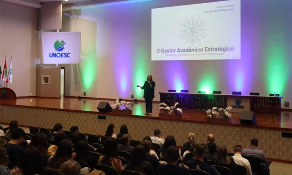 Com o tema “Liderança com propósito”, o evento foi realizado na Unoesc São Miguel do Oeste