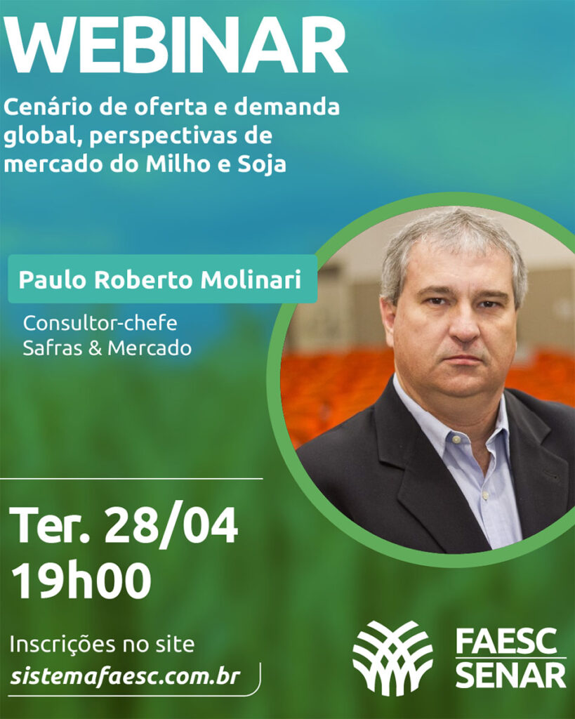 Paulo Roberto Molinari é considerado referência nacional em análises do mercado de grãos