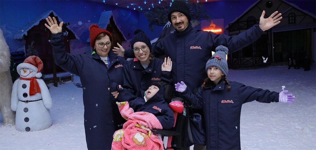 Alles Park realiza o sonho de paciente de Blumenau em conhecer a neve