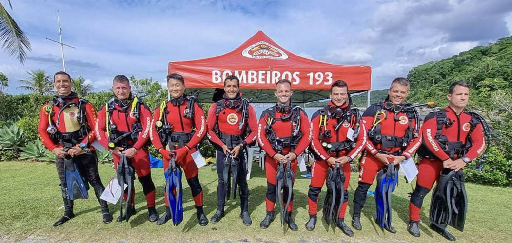 CBMSC avança na qualificação do mergulho operacional com certificação internacional de instrutores