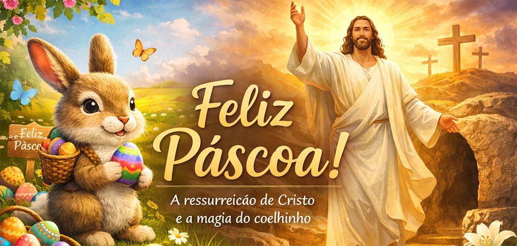 Feliz Páscoa: entre o encanto do coelhinho e a esperança da ressurreição de Cristo
