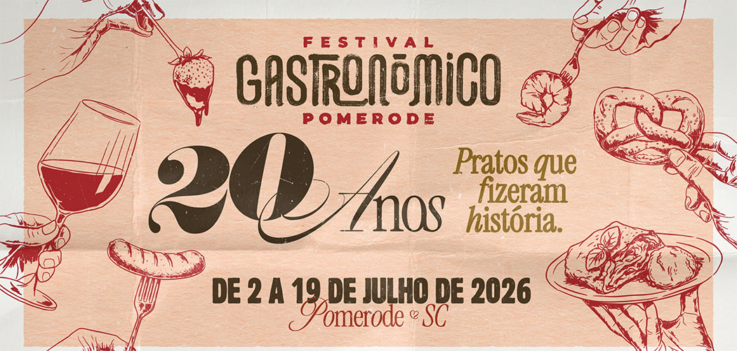 Festival Gastronômico de Pomerode anuncia o tema de 2026