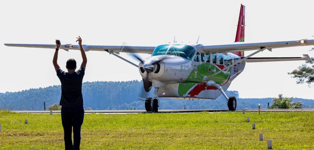 Serviço aeromédico em Joaçaba celebra 2 anos com quase 400 missões e 700 vidas impactadas pelo CBMSC