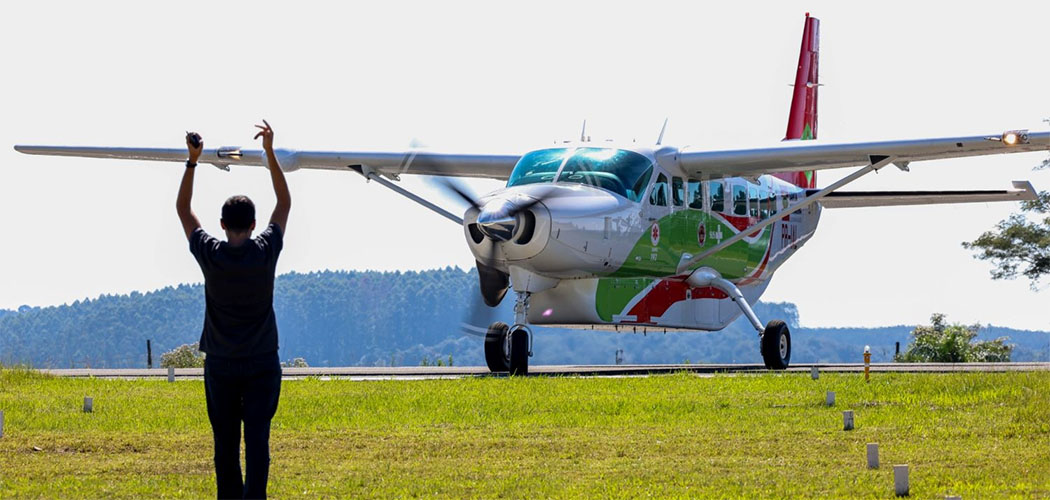 Serviço aeromédico em Joaçaba celebra 2 anos com quase 400 missões e 700 vidas impactadas pelo CBMSC