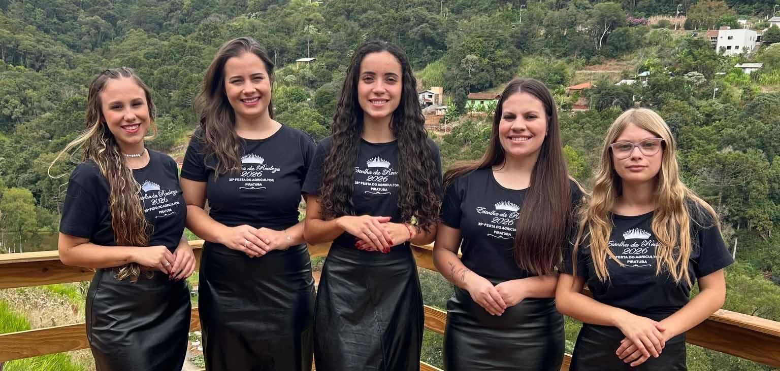 Conheça as cinco candidatas à Realeza da 35ª Festa do Agricultor de Piratuba