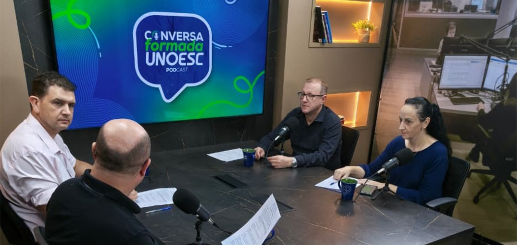 A Unoesc estreará, no dia 7 de maio, o podcast "Conversa Formada", um novo projeto voltado à produção de conteúdo informativo e de prestação de serviço para a comunidade