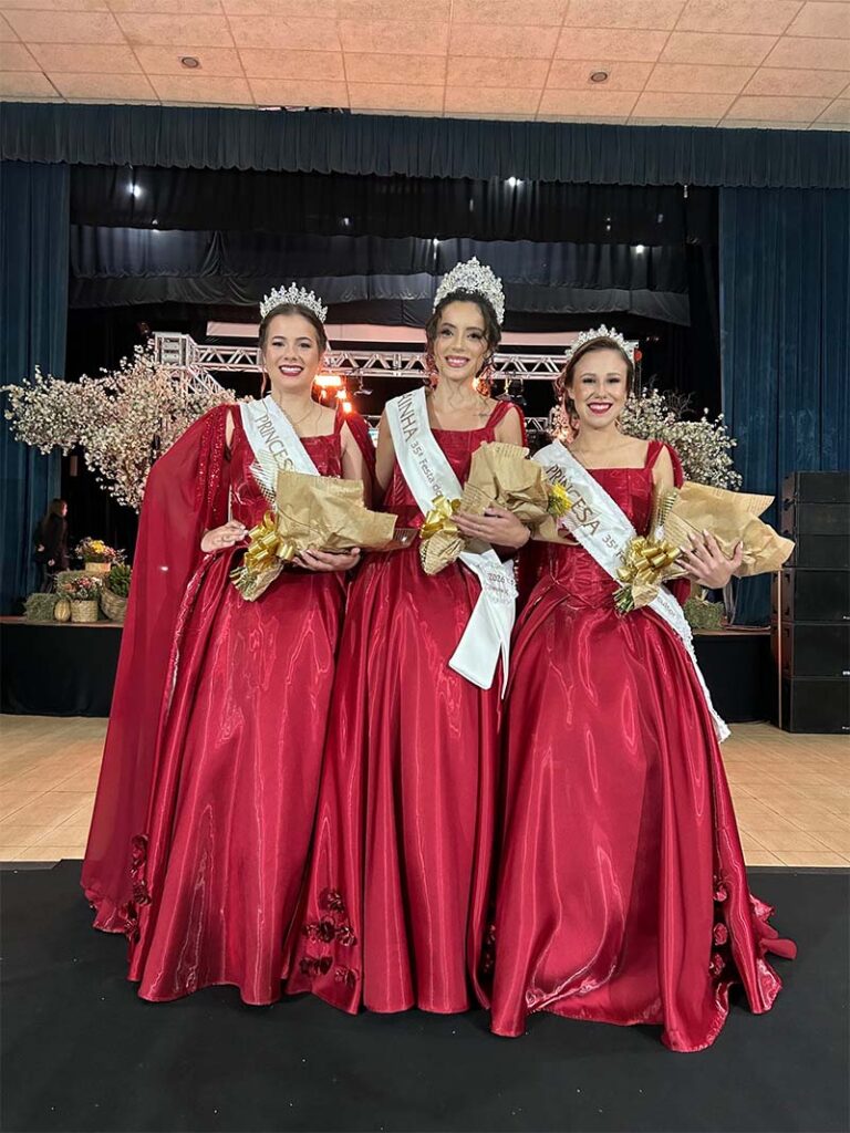 Piratuba escolhe nova realeza da 35ª Festa do Agricultor em noite de emoção e tradição