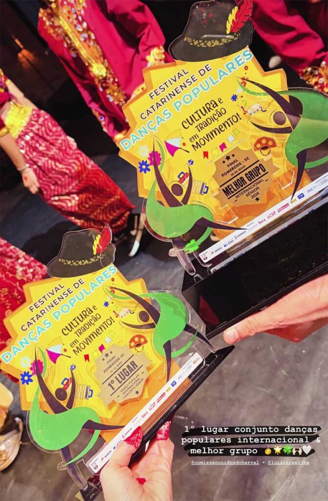 Unidos do Herval conquista títulos estaduais e leva Herval d'Oeste ao topo da dança popular catarinense