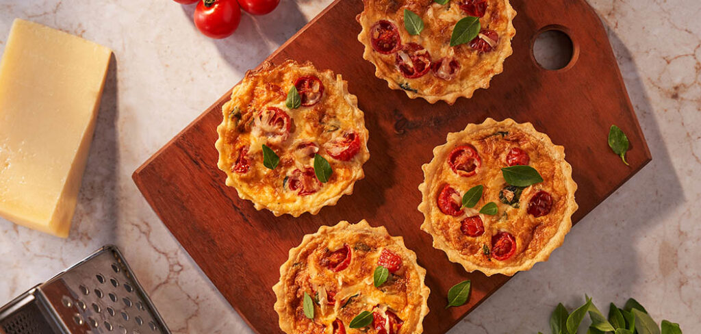 Mini Quiche Caprese