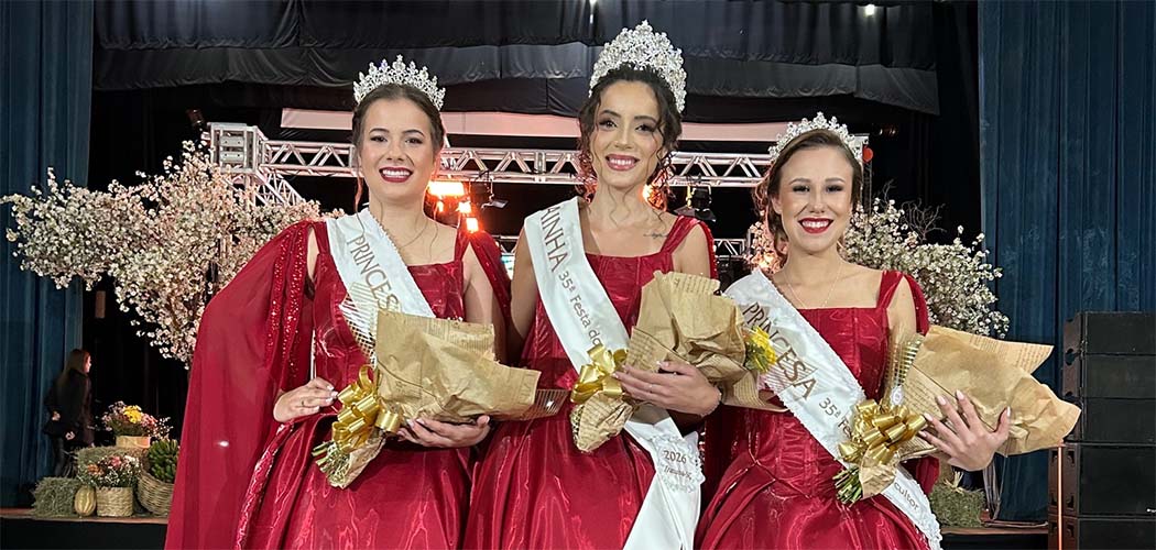 Piratuba escolhe nova realeza da 35ª Festa do Agricultor em noite de emoção e tradição