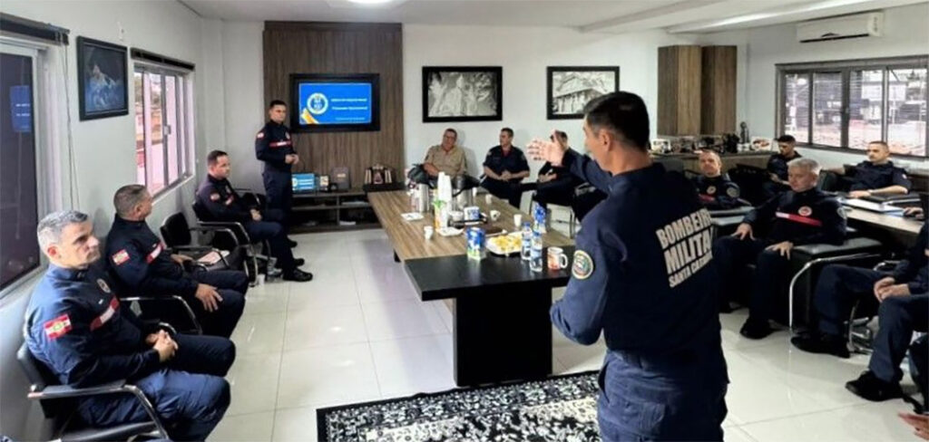 Bombeiros de SC e RS discutem a realização do 1º Simulado Interestadual de Resposta a Desatres