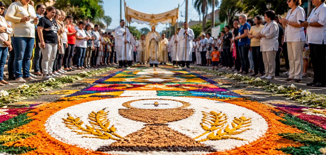 Corpus Christi: fé, tradição e arte transformam as ruas em um caminho de devoção